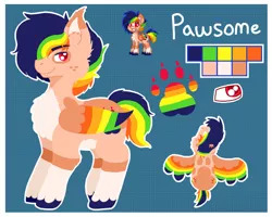 Size: 1280x1024 | Tagged: safe, artist:insanity-w0lf, artist:synchr0wolf, derpibooru import, oc, oc:pawsome, pegasus, pony, pony town, freckles, image, jpeg, solo, unshorn fetlocks