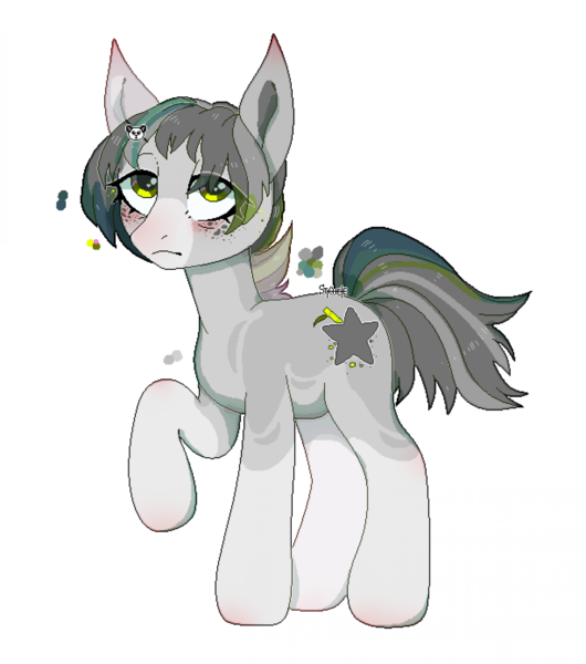 Size: 1920x2173 | Tagged: safe, artist:strangle12, derpibooru import, oc, unofficial characters only, earth pony, pony, earth pony oc, female, image, mare, png, raised hoof, simple background, solo, white background