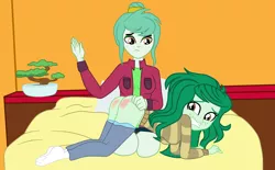 Size: 3264x2021 | Tagged: suggestive, artist:gmaplay, derpibooru import, wallflower blush, oc, oc:sunflower blush, equestria girls, abuse, ass, butt, butt freckles, comic, crying, disciplinary action, discipline, female, freckles, image, mother and child, mother and daughter, over the knee, png, punish the villain, punishment, remake, spank mark, spanked, spanking, wallflower butt, wallflowerbuse