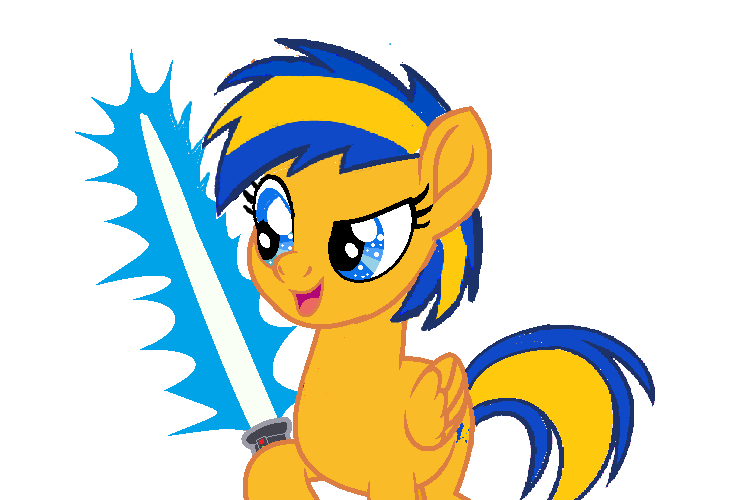 Size: 750x500 | Tagged: safe, artist:mlpfan3991, derpibooru import, oc, oc:flare spark, pegasus, pony, female, image, lightsaber, may the fourth be with you, png, simple background, solo, star wars, transparent background, vector, weapon