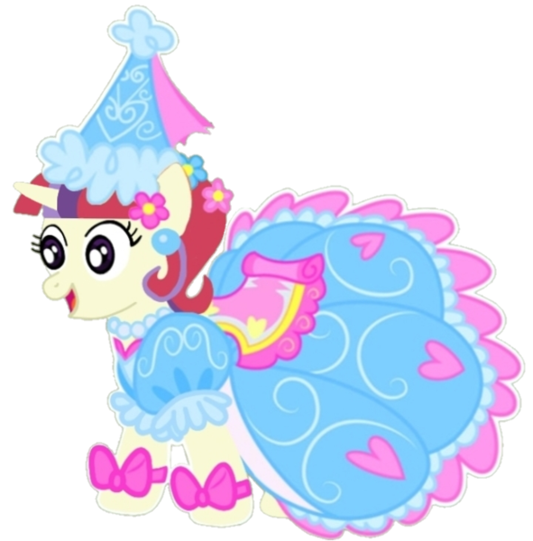 Size: 720x731 | Tagged: safe, alternate version, artist:darlycatmake, derpibooru import, edit, vector edit, moondancer, pony, unicorn, alternate hairstyle, beautiful, bow, clothes, dress, dressup, ear piercing, flower, flower in hair, froufrou glittery lacy outfit, happy, hat, hennin, image, missing accessory, piercing, png, pretty, princess, princess costume, proud, show accurate, smiling, vector, vector trace, when she smiles