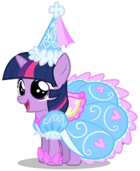 Size: 2220x2702 | Tagged: safe, artist:mixermike622, derpibooru import, twilight sparkle, pony, unicorn, bow, female, filly, foal, froufrou glittery lacy outfit, happy, image, png, princess, simple background, smiling, transparent background, twilight sparkle is best facemaker, twilight wants to be a princess