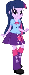 Size: 1024x2575 | Tagged: safe, artist:alandssparkle, artist:rupahrusyaidi, derpibooru import, edit, vector edit, twilight sparkle, equestria girls, image, png, simple background, solo, transparent background, vector