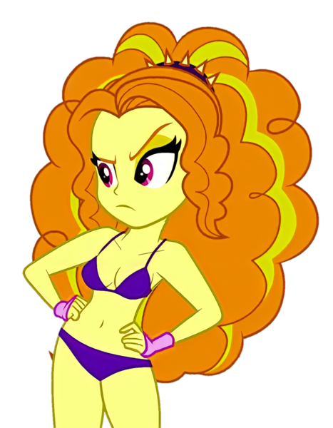 Size: 1120x1440 | Tagged: suggestive, derpibooru import, edit, edited screencap, editor:ah96, screencap, adagio dazzle, equestria girls, rainbow rocks, background removed, belly button, bra, breast edit, breasts, cleavage, clothes, female, hand on hip, image, not a vector, panties, png, purple underwear, simple background, solo, transparent background, underwear, underwear edit