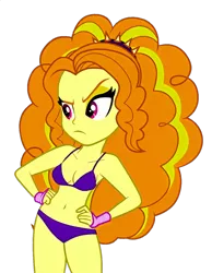 Size: 1120x1440 | Tagged: suggestive, derpibooru import, edit, edited screencap, editor:ah96, screencap, adagio dazzle, equestria girls, rainbow rocks, background removed, belly button, bra, breast edit, breasts, cleavage, clothes, female, hand on hip, image, not a vector, panties, png, purple underwear, simple background, solo, transparent background, underwear, underwear edit
