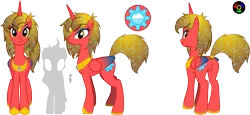 Size: 5781x2650 | Tagged: safe, artist:kyoshyu, derpibooru import, oc, oc:golden cut, alicorn, pony, featureless crotch, female, high res, image, mare, png, simple background, solo, transparent background