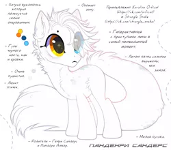 Size: 1920x1693 | Tagged: safe, artist:strangle12, derpibooru import, oc, unofficial characters only, cat, cat pony, earth pony, original species, pony, base used, cyrillic, ear fluff, earth pony oc, eyelashes, female, heterochromia, image, looking back, mare, png, reference sheet, russian, simple background, smiling, solo, transparent background, white background, wide eyes