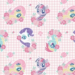 Size: 1080x1080 | Tagged: safe, artist:mylittleponyjpn, derpibooru import, official, part of a set, fluttershy, rainbow dash, rarity, twilight sparkle, twilight sparkle (alicorn), alicorn, pegasus, pony, unicorn, bust, flower, image, instagram, jpeg, pattern