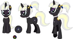 Size: 5942x3130 | Tagged: safe, artist:kyoshyu, derpibooru import, oc, oc:carbon star, pony, unicorn, absurd resolution, featureless crotch, female, image, mare, png, simple background, solo, transparent background