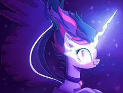 Size: 1024x768 | Tagged: source needed, safe, artist:golden bloom, derpibooru import, twilight sparkle, ponified, alicorn, pony, equestria girls, female, image, jpeg, midnight sparkle, simple background, solo