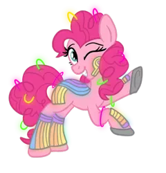 Size: 768x799 | Tagged: safe, artist:sjart117, derpibooru import, pinkie pie, earth pony, pony, ask the mane 11, cyberpunk, female, image, mare, permission given, png, rave