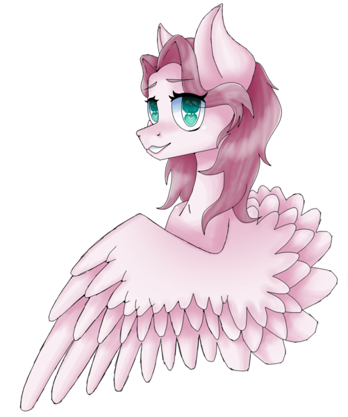 Size: 1681x2015 | Tagged: safe, artist:vivieart, derpibooru import, oc, oc:sirena flitter, unofficial characters only, pegasus, pony, female, image, mare, png, simple background, smiling, transparent background, wings