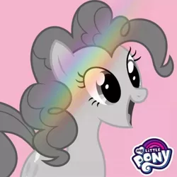Size: 720x720 | Tagged: safe, derpibooru import, official, pinkie pie, earth pony, pony, rainbow roadtrip, image, jpeg, monochrome, profile picture