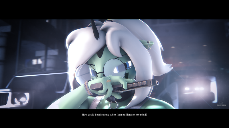 Size: 3840x2160 | Tagged: safe, artist:calveen, derpibooru import, oc, oc:ethan hennessey, unofficial characters only, anthro, unicorn, badass, close-up, clothes, desert eagle, ear piercing, earring, glasses, gun, handgun, horn, image, jewelry, looking at you, mercedes-benz, mercedes-benz g-class, piercing, pillar, pistol, png, rolls-royce, rolls-royce cullinan, round glasses, solo, tanktop, text, unicorn oc, weapon