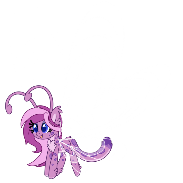 Size: 2500x2503 | Tagged: safe, artist:lupulrafinat, derpibooru import, oc, oc:wild dawn, unofficial characters only, breezie, hybrid, pony, breeziefied, eyelashes, female, flying, image, mare, png, simple background, smiling, solo, species swap, transparent background