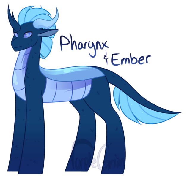 Size: 1835x1750 | Tagged: safe, artist:purplegrim40, derpibooru import, oc, unofficial characters only, pony, image, parent:pharynx, parent:princess ember, png, simple background, smiling, solo, transparent background