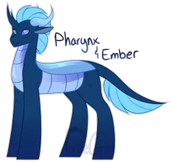 Size: 1835x1750 | Tagged: safe, artist:purplegrim40, derpibooru import, oc, unofficial characters only, pony, image, parent:pharynx, parent:princess ember, png, simple background, smiling, solo, transparent background