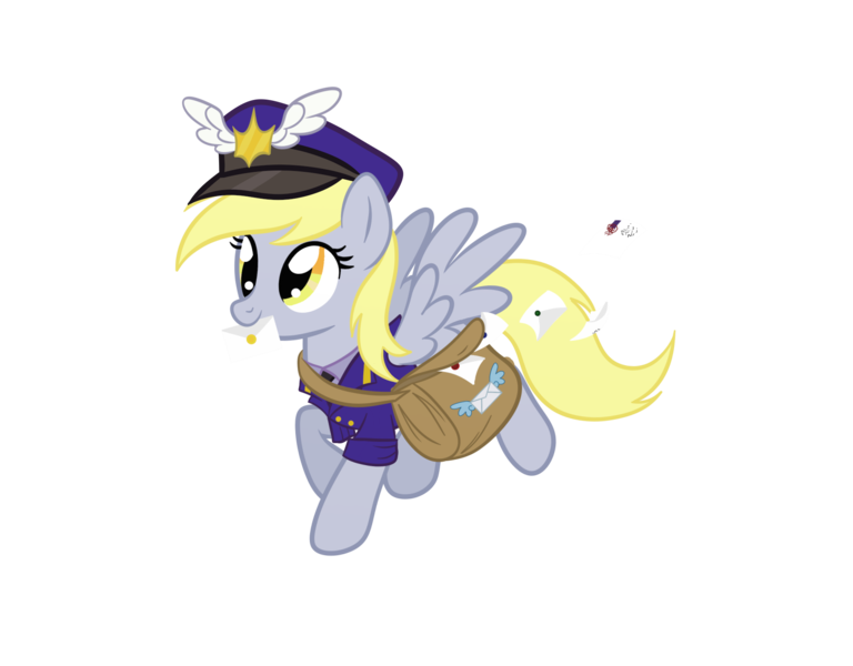 Size: 1920x1500 | Tagged: safe, artist:mimicproductions, derpibooru import, derpy hooves, pegasus, pony, female, image, mailmare, mare, png, simple background, solo, transparent background