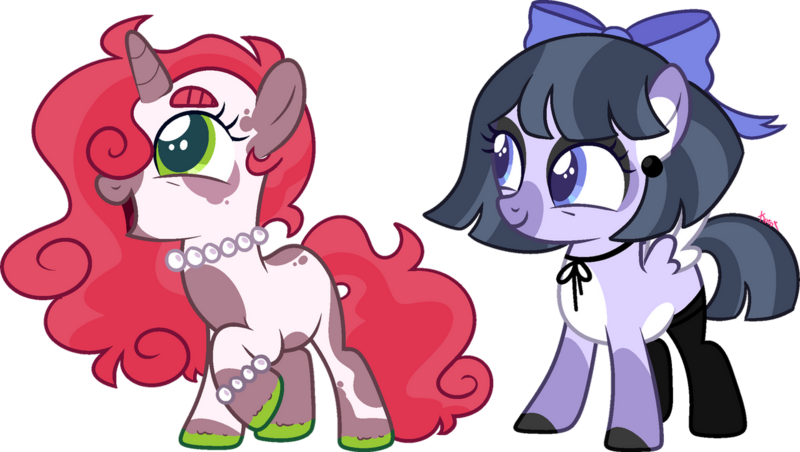 Size: 1280x723 | Tagged: safe, artist:kurosawakuro, derpibooru import, oc, unofficial characters only, pegasus, pony, unicorn, base used, female, filly, foal, image, magical lesbian spawn, offspring, parent:babs seed, parent:rumble, parent:sweetie belle, parent:wind sprint, parents:babsbelle, png, simple background, transparent background