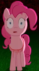 Size: 397x716 | Tagged: semi-grimdark, artist:pexpy, derpibooru import, edit, pinkie pie, earth pony, pony, luna game, abuse, bad end, blood, cropped, decapitated, decapitation, female, grass, image, imminent death, mare, pinkiebuse, png, shrunken pupils, teary eyes