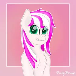 Size: 2441x2441 | Tagged: safe, artist:fruityhorssse, derpibooru import, oc, oc:ashlynn, commission, image, looking at you, png, smiling, smiling at you, solo