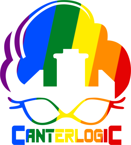 Size: 800x882 | Tagged: safe, artist:flynnmlp, derpibooru import, edit, my little pony: a new generation, spoiler:my little pony: a new generation, canterlogic, derpibooru exclusive, g5, glasses, image, implied phyllis cloverleaf, logo, png, pride month, rainbow, simple background, transparent background, vector