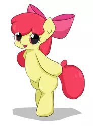 Size: 1518x2065 | Tagged: safe, artist:up_p_ab, derpibooru import, apple bloom, earth pony, pony, bipedal, female, filly, foal, image, png, solo