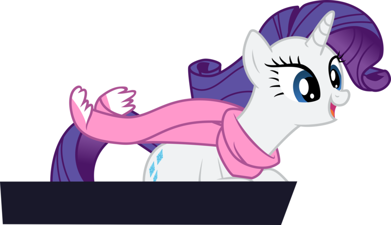 Size: 3230x1857 | Tagged: safe, artist:okaminekowiesel, derpibooru import, rarity, pony, unicorn, rarity takes manehattan, season 4, clothes, female, image, mare, png, scarf, simple background, transparent background, vector