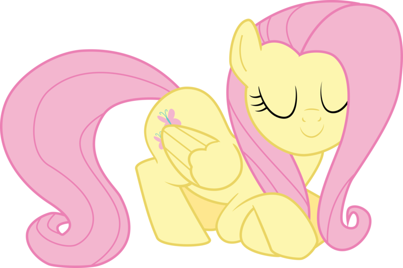 Size: 3004x1996 | Tagged: safe, artist:okaminekowiesel, derpibooru import, fluttershy, pegasus, pony, castle mane-ia, season 4, eyes closed, female, image, mare, png, simple background, solo, transparent background, vector