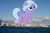 Size: 2048x1365 | Tagged: safe, artist:chrzanek97, artist:thegiantponyfan, derpibooru import, fond feather, pegasus, pony, bow, female, giant pegasus, giant pony, giantess, hair bow, hawaii, highrise ponies, honolulu, image, irl, jpeg, macro, mare, mega giant, photo, ponies in real life, tail, tail bow