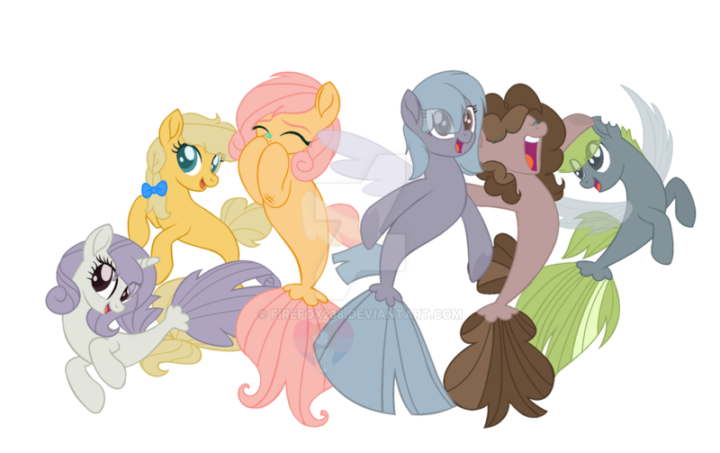 Size: 1280x804 | Tagged: safe, artist:firefox238, artist:rachelclaradrawz, derpibooru import, oc, oc:amber apple, oc:apple tart, oc:berry icing, oc:carjack, oc:cloudy skies, oc:jewelry box, oc:shining vision, unofficial characters only, pony, seapony (g4), base used, deviantart watermark, female, image, mare, next generation, obtrusive watermark, offspring, parent:big macintosh, parent:cheese sandwich, parent:flash sentry, parent:fluttershy, parent:pinkie pie, parent:rainbow dash, parent:rarity, parent:soarin', parent:twilight sparkle, parent:welcome inn, parents:cheesepie, parents:flashlight, parents:fluttermac, parents:soarindash, png, simple background, transparent background, watermark