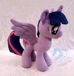 Size: 2824x2908 | Tagged: safe, artist:fire-topaz, derpibooru import, twilight sparkle, twilight sparkle (alicorn), alicorn, pony, image, irl, jpeg, photo, plushie, solo