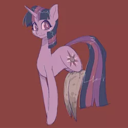 Size: 2048x2048 | Tagged: semi-grimdark, artist:yumkandie, derpibooru import, twilight sparkle, pony, unicorn, amputee, blade, blades, female, image, jpeg, scissor blade, scissor twilight, screw, simple background, solo, unicorn twilight