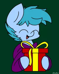 Size: 2101x2633 | Tagged: safe, artist:derpyalex2, derpibooru import, oc, unofficial characters only, pegasus, pony, birthday, birthday gift, clothes, gift art, image, jacket, png, present, sweater