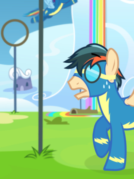 Size: 3072x4096 | Tagged: safe, derpibooru import, rainbow dash, oc, oc:turbo swifter, pegasus, pony, wonderbolts academy, canon x oc, clothes, female, goggles, image, male, mare, pegasus oc, png, shipping, stallion, straight, turbodash, uniform, wings, wonderbolts uniform