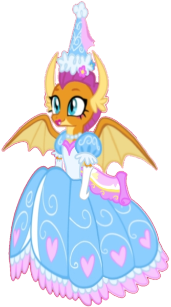 Size: 594x1066 | Tagged: safe, artist:darlycatmake, derpibooru import, smolder, dragon, clothes, dragon wings, dragoness, dress, dressup, female, flower, flower in hair, froufrou glittery lacy outfit, gloves, happy, hat, hennin, image, jewelry, long gloves, necklace, png, princess, princess smolder, proud, smiling, vector, wings