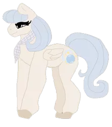 Size: 469x532 | Tagged: safe, artist:applecore244, artist:quoterific, derpibooru import, oc, oc:moon rivers, unofficial characters only, pegasus, pony, clothes, hooves, image, png, scarf, simple background, solo, transparent background