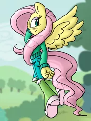 Size: 1200x1600 | Tagged: safe, artist:flash equestria photography, derpibooru import, fluttershy, anthro, pegasus, image, png, sonic the hedgehog (series), sonicified