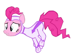 Size: 1280x973 | Tagged: safe, artist:benpictures1, derpibooru import, fili-second, pinkie pie, earth pony, pony, power ponies (episode), cute, diapinkes, female, gritted teeth, image, inkscape, mare, paralyzed, png, power ponies, simple background, solo, teeth, transparent background, vector