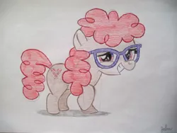 Size: 900x675 | Tagged: safe, artist:johnmarkee1995, derpibooru import, twist, earth pony, pony, female, filly, foal, image, jpeg, simple background, solo, traditional art, white background