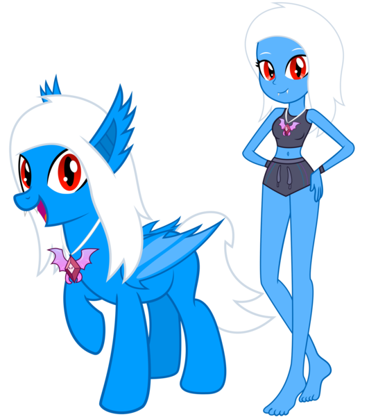 Size: 1920x2164 | Tagged: safe, artist:gamerpen, derpibooru import, oc, oc:snowy clouddancer, unofficial characters only, bat pony, pony, equestria girls, female, image, mare, png, simple background, transparent background