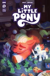 Size: 2063x3131 | Tagged: safe, derpibooru import, idw, official, sprout cloverleaf, earth pony, pony, my little pony: a new generation, spoiler:comic, spoiler:g5comic, spoiler:g5comic06, comic cover, g5, image, male, my little pony logo, png, stallion, text, toy, younger