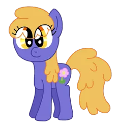 Size: 641x698 | Tagged: safe, artist:funnyclowns64, derpibooru import, earth pony, pony, background pony, cute, female, full body, g4, hooves, image, mare, orange hair, orange mane, orange tail, png, simple background, smiling, solo, standing, tail, tootle flute, tootlebetes, transparent background, yellow eyes