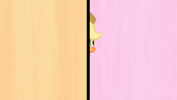 Size: 520x293 | Tagged: safe, derpibooru import, screencap, applejack, pinkie pie, earth pony, pony, fame and misfortune, season 7, animated, applejack's hat, blinking, cowboy hat, duo, female, flawless, gif, glomp, hat, hug, image, mare, open mouth, open smile, smiling