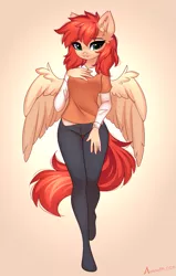 Size: 1393x2196 | Tagged: safe, alternate version, artist:airiniblock, derpibooru import, oc, oc:firefly, anthro, pegasus, adorasexy, anthro oc, cute, image, pegasus oc, png, sexy, wings