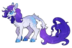 Size: 640x426 | Tagged: safe, artist:xenon, derpibooru import, rarity, pony, unicorn, cloven hooves, cutie mark, female, horn, image, leonine tail, png, raised hoof, redesign, simple background, smiling, solo, tail, transparent background, twitterina design