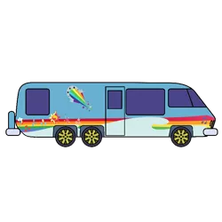 Size: 768x768 | Tagged: safe, artist:thatradhedgehog, derpibooru import, equestria girls, gmc motorhome, image, png, simple background, the rainbooms tour bus, transparent background