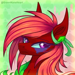 Size: 2000x2000 | Tagged: safe, artist:greenmaneheart, derpibooru import, oc, oc:jokey, pony, bust, female, image, mare, png, portrait, solo