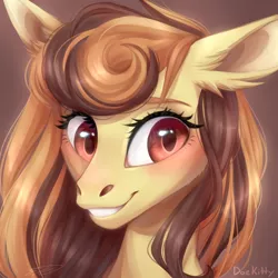 Size: 1920x1920 | Tagged: safe, artist:doekitty, derpibooru import, oc, oc:cinnamon bliss, pony, bust, female, image, jpeg, mare, portrait, solo