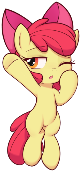 Size: 1019x2157 | Tagged: safe, artist:pestil, apple bloom, earth pony, pony, explicit source, female, filly, image, png, simple background, solo, transparent background